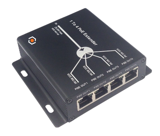 PoE エクステンダー　4個 4 Port In-Wall Gigabit PoE Extender with IEEE 802.3bt Uplink